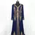 Navy blue Moroccan Kaftan With Sun-proof hijab
