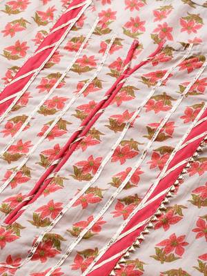 Pink printed cotton kurta-suits 4