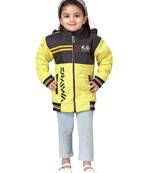 Black plain nylon girls-jackets-coats