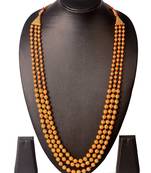 kolhapuri traditional long red dot ball necklace  