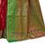 Red woven banarasi silk saree with blouse