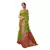 Green woven banarasi silk saree with blouse