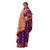 Purple woven banarasi silk saree with blouse
