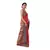 Red woven banarasi silk saree with blouse