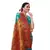 Green woven banarasi silk saree with blouse