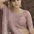 Opium Mauve purple Thread, zari, dori and Sequins embroidered net semi stitched wedding lehenga