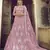 Viola Pink Sequins embroidered net semi stitched Bridal lehenga