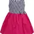 Pink cotton printed stitched   dress
