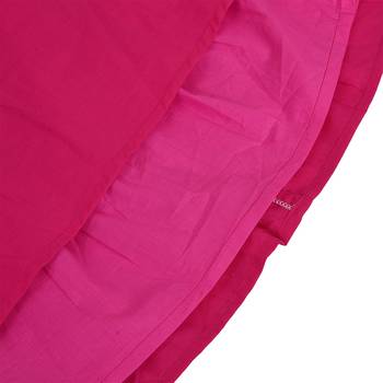 Pink cotton printed stitched   dress 5