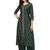 Women's Dark Green Rayon Foil Printed Stitched Anarkali Kurta(KTN-328