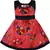 Pink cotton printed stitched   dress