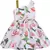 Red cotton printed stitched   dress