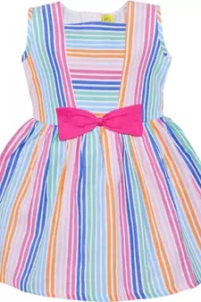 Multicolor cotton printed stitched   dress