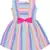 Multicolor cotton printed stitched   dress