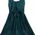 Green Lycra  printed stitched   dress