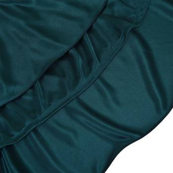 Green Lycra  printed stitched   dress 5