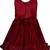 Maroon Lycra  printed stitched   dress