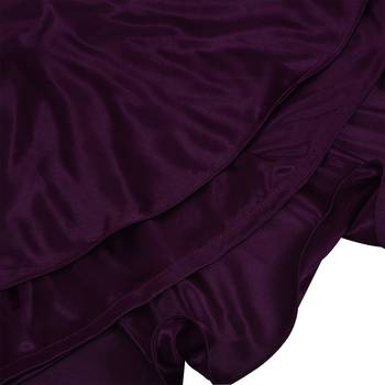 Purple Lycra  printed stitched   dress 5