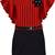 Red Lycra  printed stitched   dress