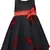 Black cotton printed stitched   dress