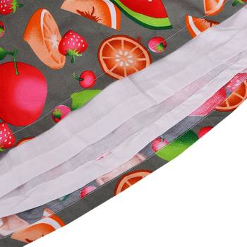 Grey cotton printed stitched   dress 5