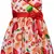 Orange cotton printed stitched   dress