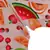 Orange cotton printed stitched   dress