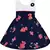 Blue cotton printed stitched   dress