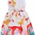 Orange satin printed stitched   dress