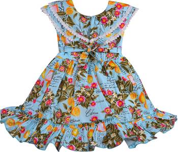 Multicolor cotton printed stitched   dress 2
