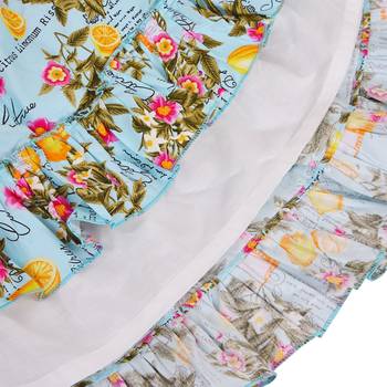 Multicolor cotton printed stitched   dress 5