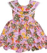 Multicolor cotton printed stitched   dress