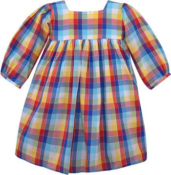 Multicolor cotton printed stitched   dress 2