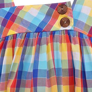 Multicolor cotton printed stitched   dress 3