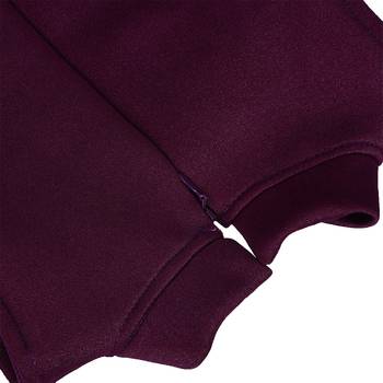 Purple satin printed stitched   dress 4