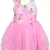 Pink cotton printed stitched   dress