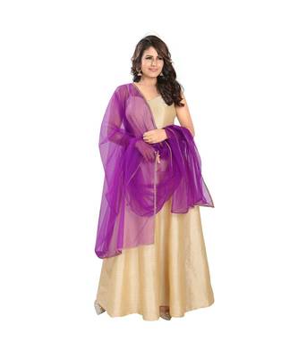 Net Brinjal Women Dupatta 2