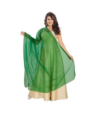 Net Green Women Dupatta 3