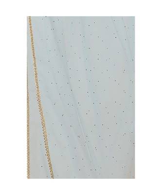 Net Grey Women Dupatta 2
