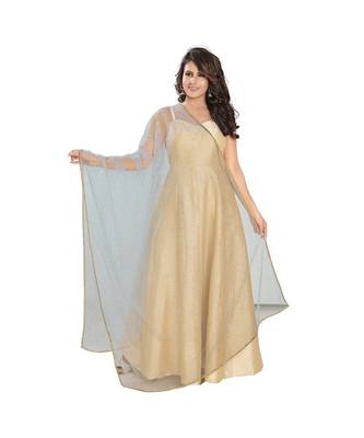 Net Grey Women Dupatta 3