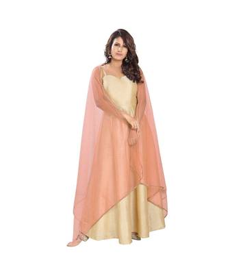 Net Peach Women Dupatta 1