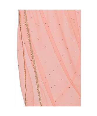 Net Peach Women Dupatta 2