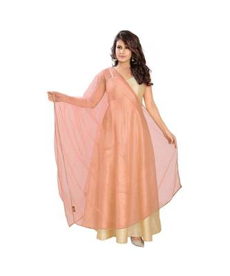 Net Peach Women Dupatta 3