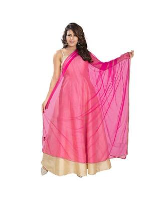 Net Pink Women Dupatta 1