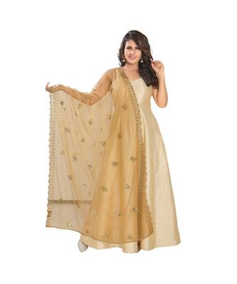 Muhenera Net Gold Women Dupatta-DP-75 1