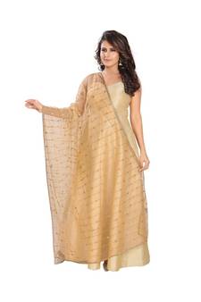 Net Gold Women Dupatta