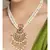 Green Onyx White and Gold Pearl Neckalce