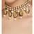 Meenakari Pan drop White and Gold Choker Necklace