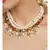 Layered Navratna White and Gold Necklace