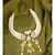 Inticate Floral White and Gold Chocker Neckalce